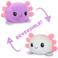 TeeTurtle Reversible Axolotl Plushie (Purple + Tie-Dye)