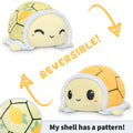 TeeTurtle Reversible Turtle Plushie (Lemons & Flowers Shell)