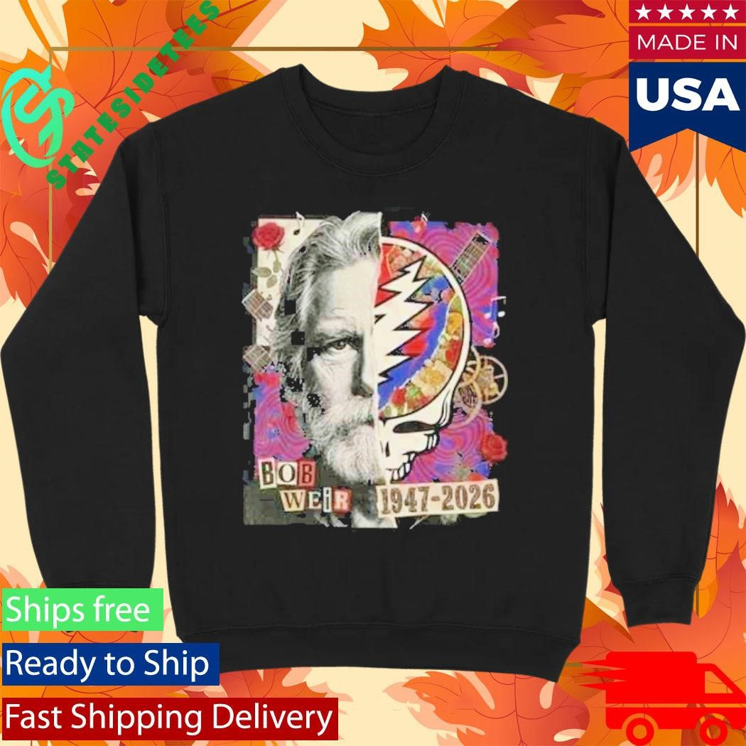 RIP Bob Weir 1947-2026 Grateful Dead Tribute Legend Memorial T-Shirt
