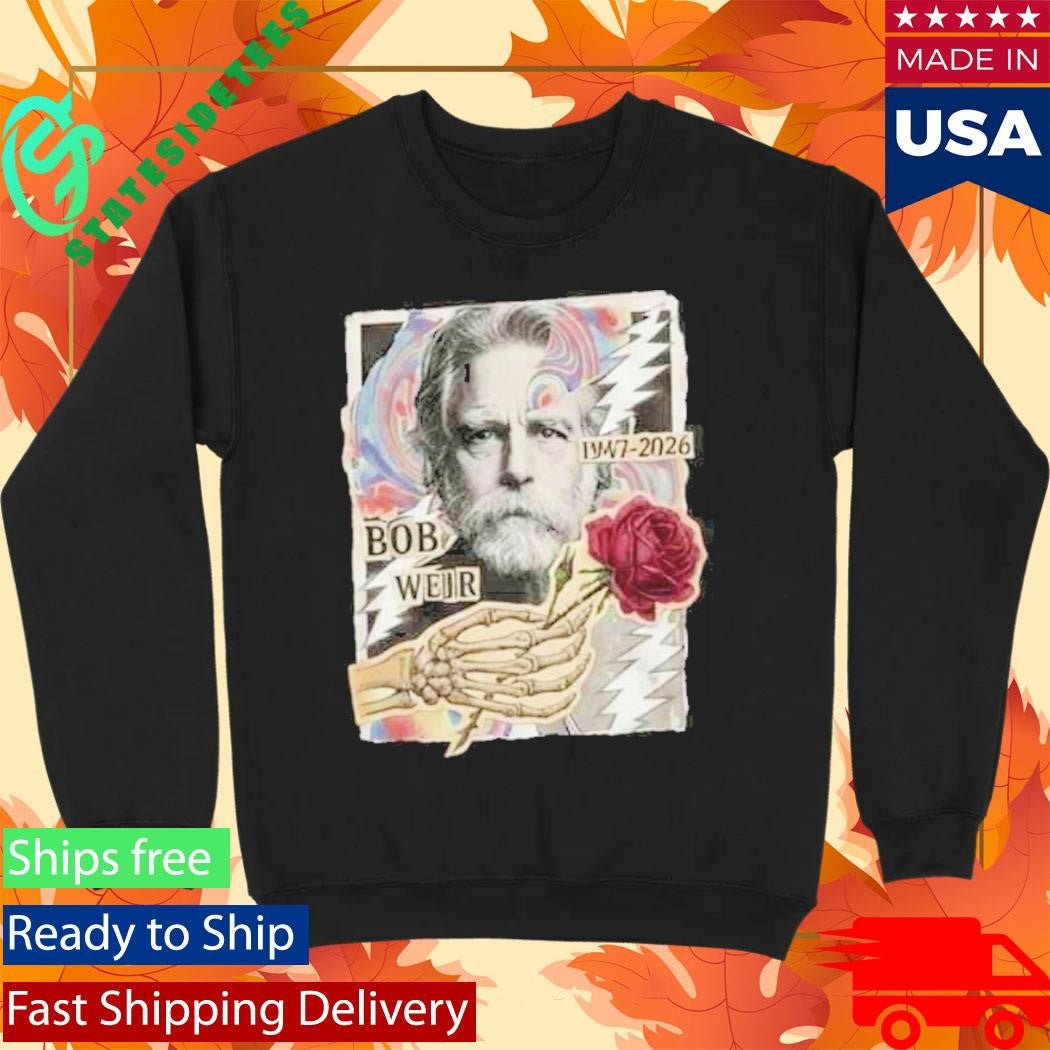 RIP Bob Weir 1947-2026 Grateful Dead Tribute Legend Memorial Rest In Peace T-Shirt