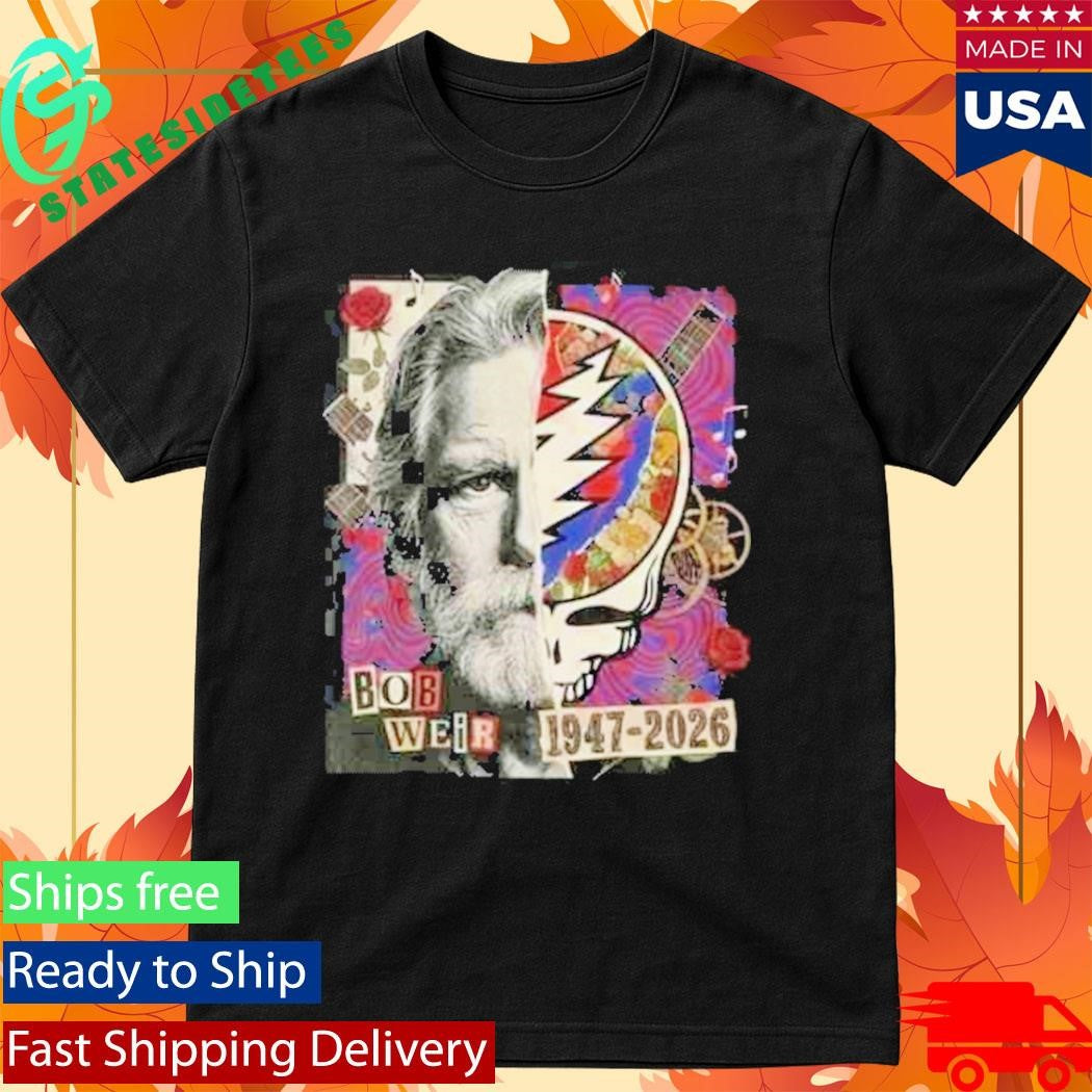 RIP Bob Weir 1947-2026 Grateful Dead Tribute Legend Memorial T-Shirt