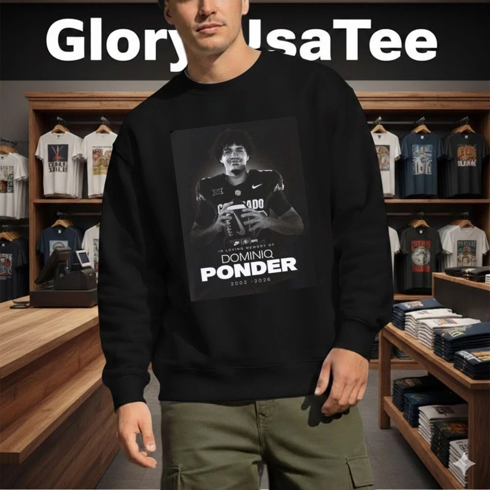 RIP Dominiq Ponder Colorado Buffaloes Football Death T-Shirt
