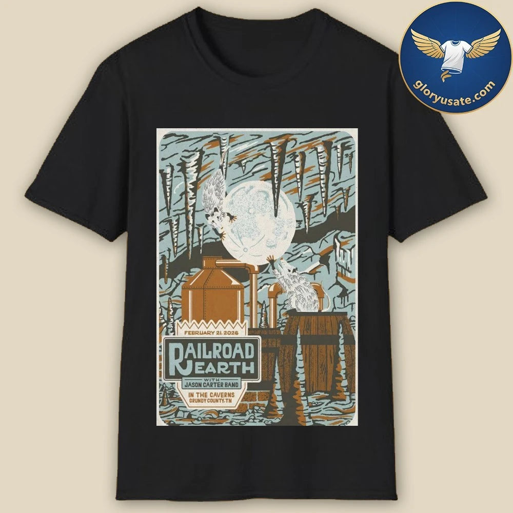 Railroad Earth Feb 21 2026 The Caverns In Pelham TN Poster Shirt