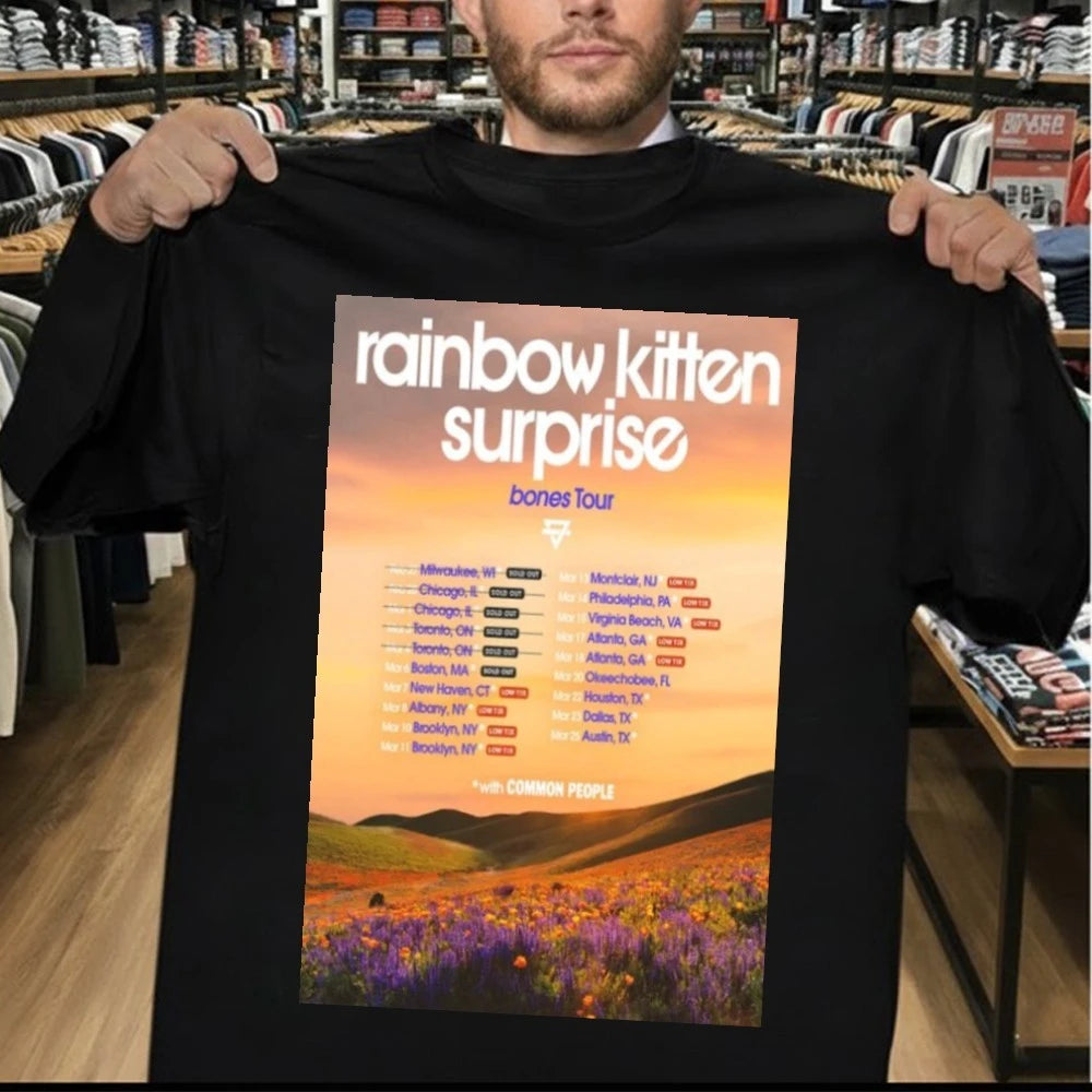 Rainbow Kitten Surprise Bones Tour 2026 Poster Shirt