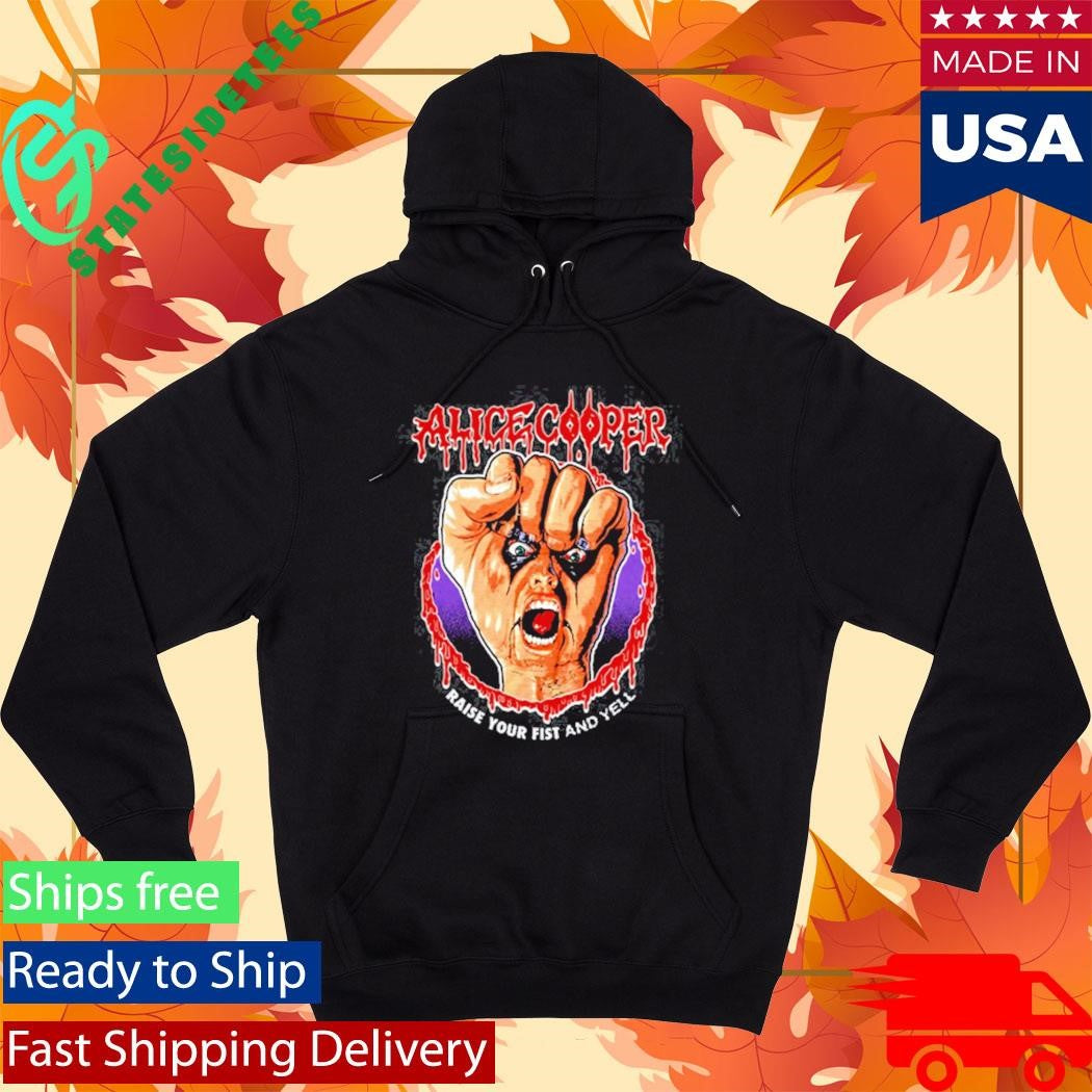 Raise Your Fist Vignette Alice Cooper Shirt