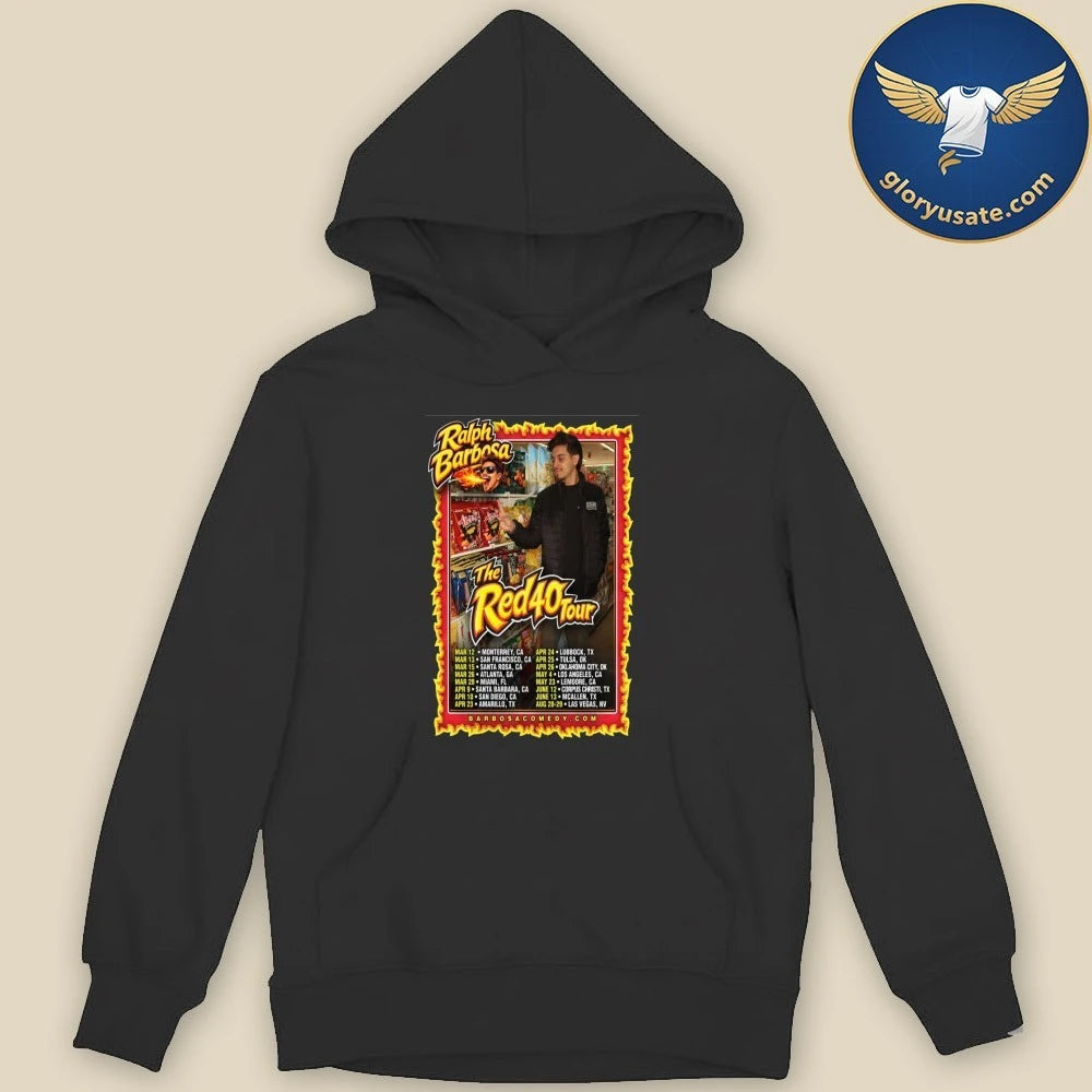 Ralph Barbosa The Red 40 Tour 2026 Poster Shirt