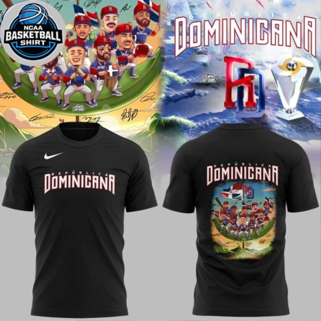Republica Dominicana 2026 World Baseball Classic Cartoon Hoodie T-Shirt