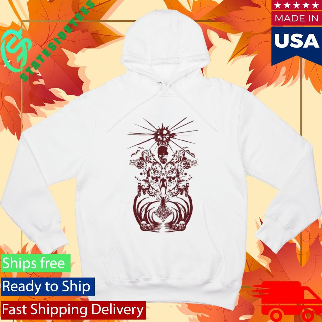 Revenge White Maroon Shirt