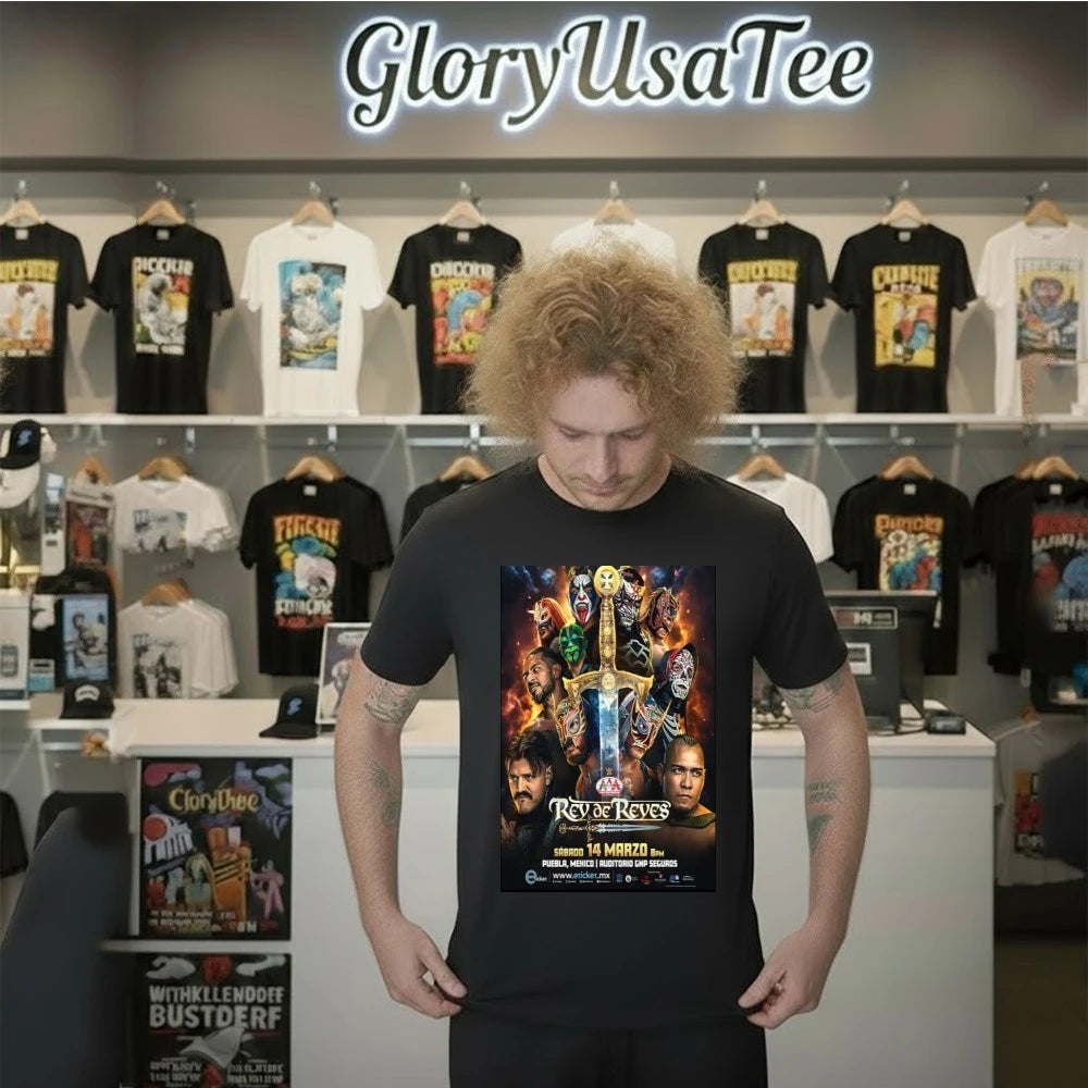 Rey De Reyes March 14 2026 Puebla Mexico Tour Poster Shirt