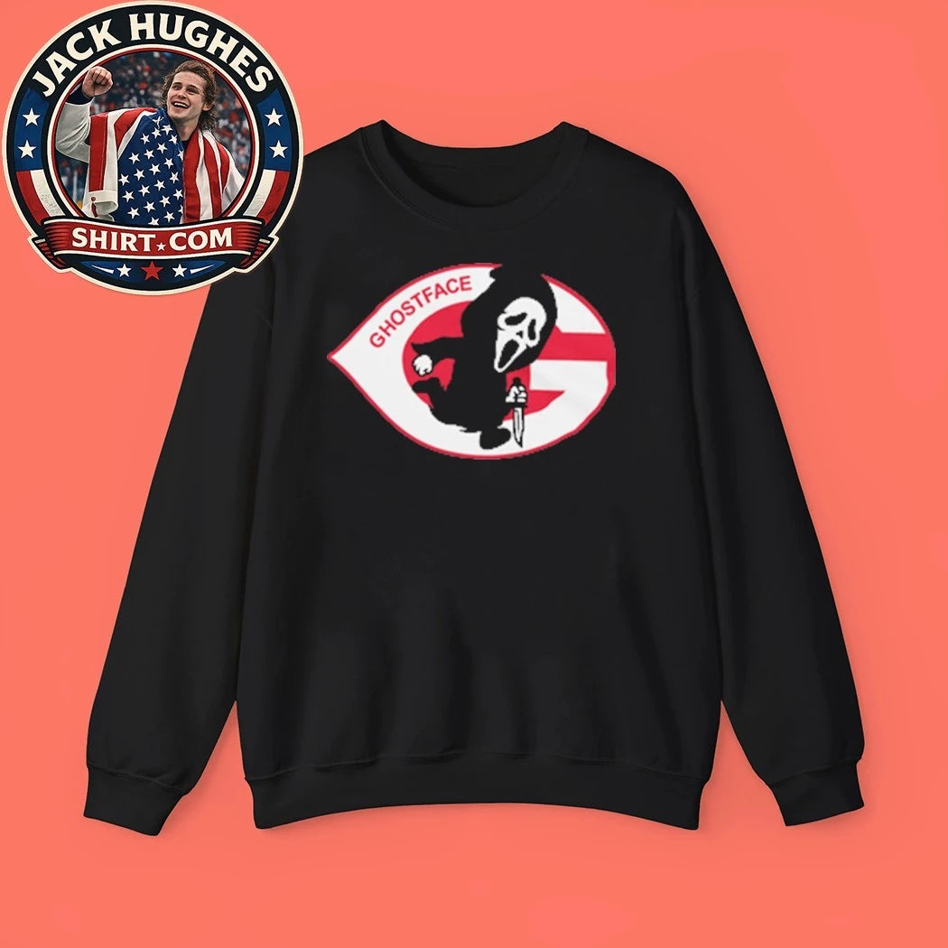 Runnin’ Ghostface And Running Man Cincinnati Reds Shirt