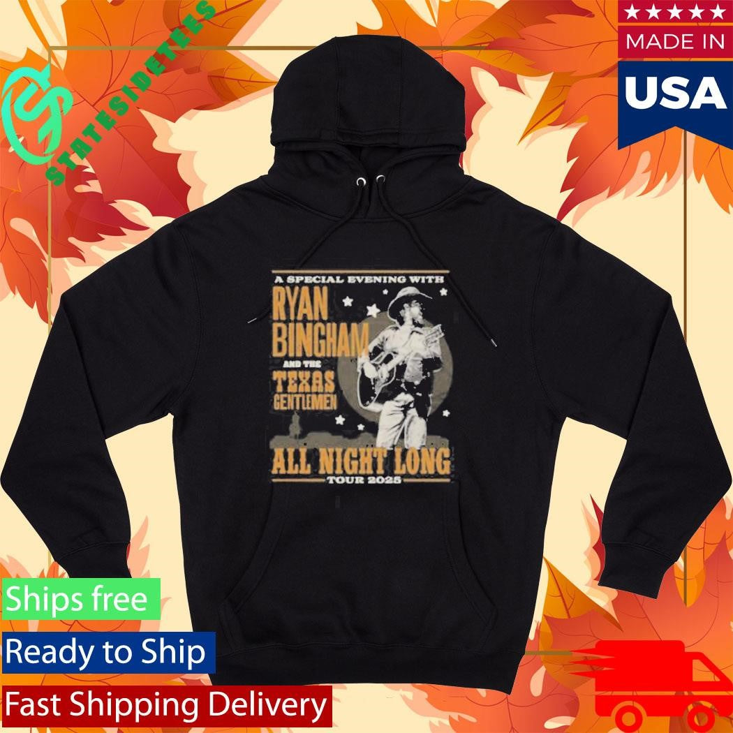Ryan Bingham 2025 All Night Long Fall Tour Shirt