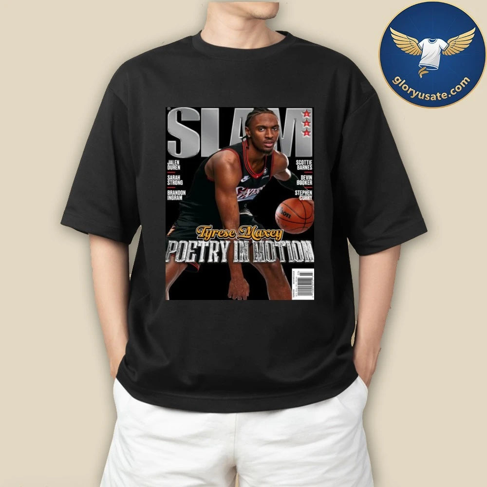SLAM 260 Cover Poster Tyrese Maxey Poetry In Motion Magazine Poster Shirt