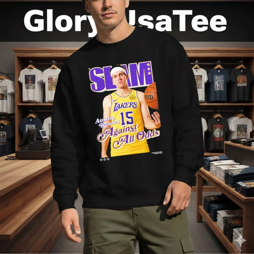 SLAM 260 Cover Tee Austin Reaves Against All Odds Los Angeles Laker NBA T-Shirt