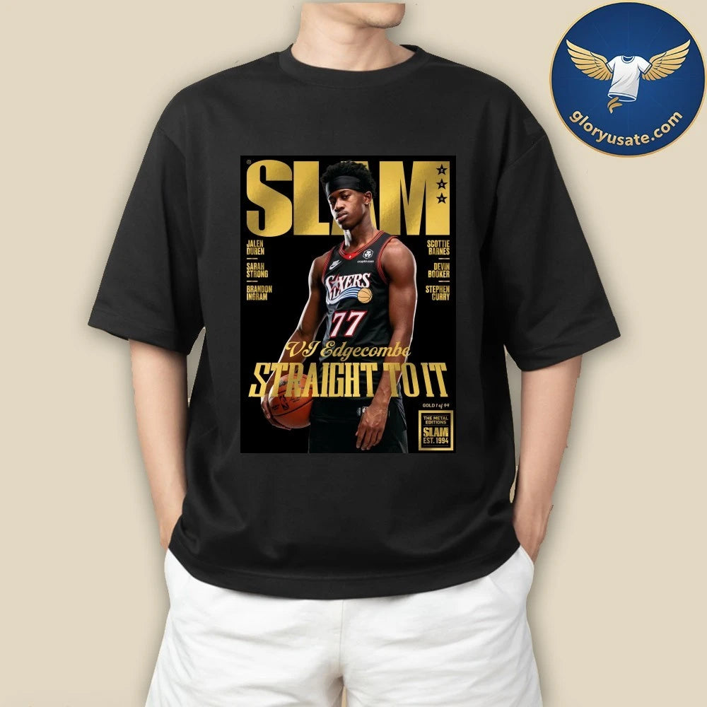 SLAM 260 Gold Metal Cover Poster VJ Edgecombe Straight To It Magazine Poster Shirt