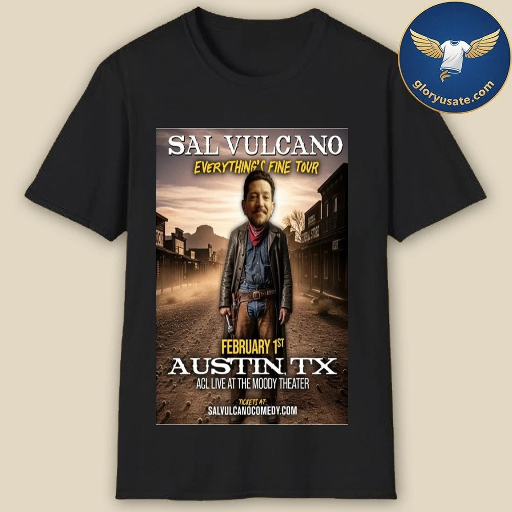 Sal Vulcano Austin, TX February 1 2026 Concert Poster Shirt