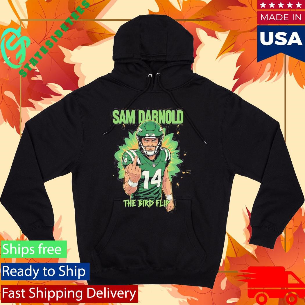 Sam Darnold The Bird Flip Shirt Flipping The Bird Graphic T-Shirt
