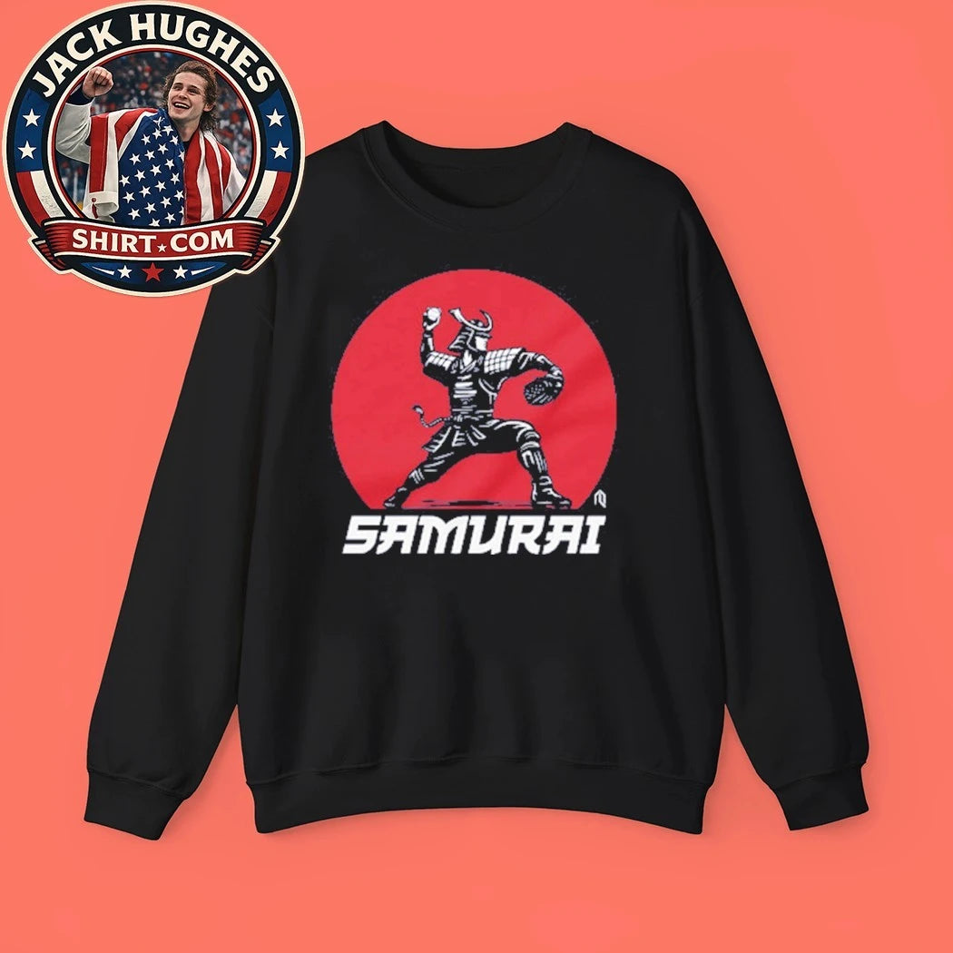 Samurai Pitcher Baseball T-Shirt