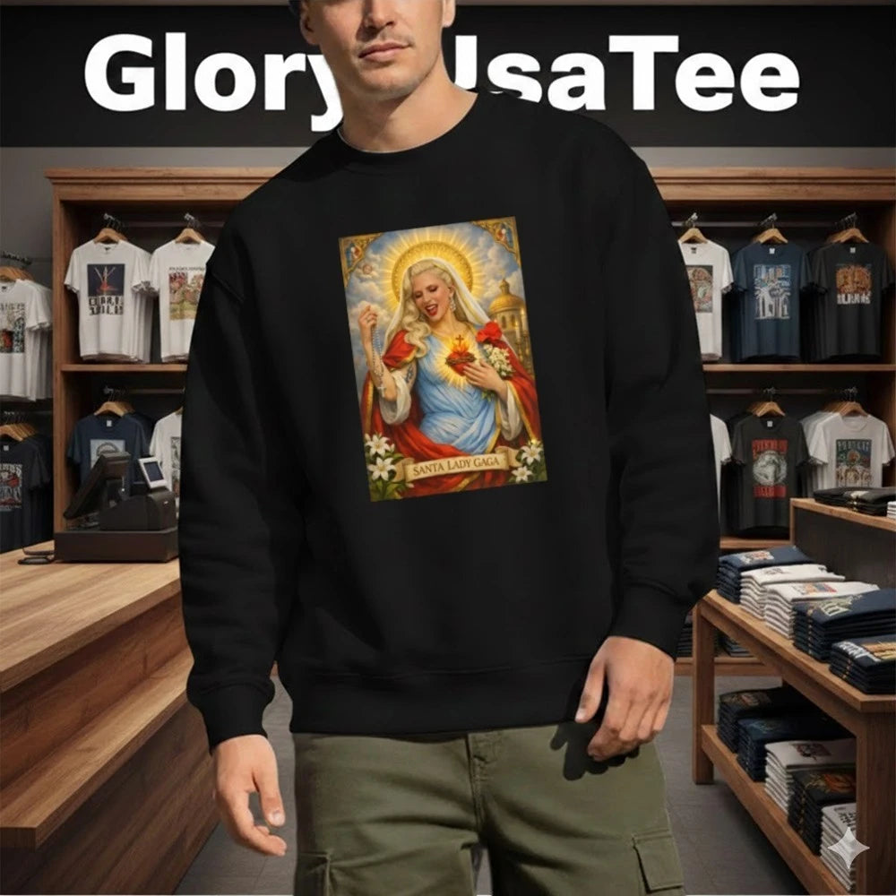 Santa Lady Gaga Jesus Shirt