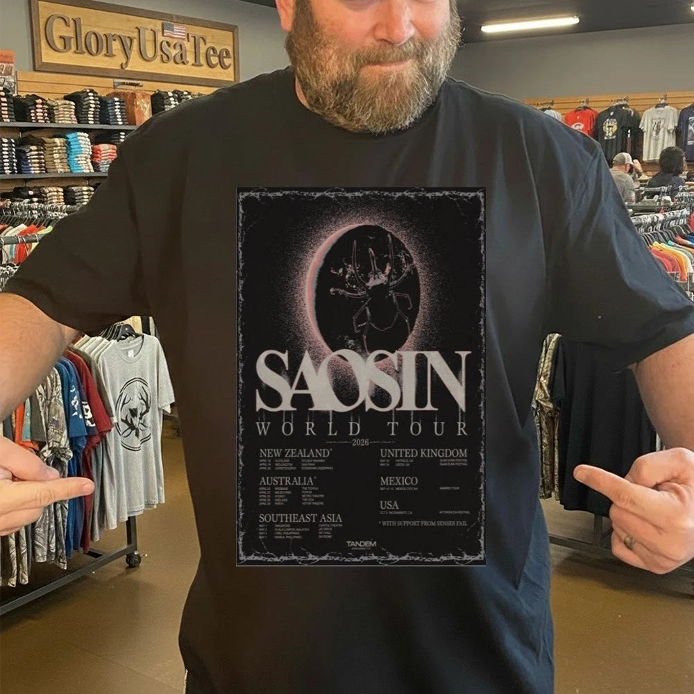 Saosin World Tour 2026 Poster Shirt