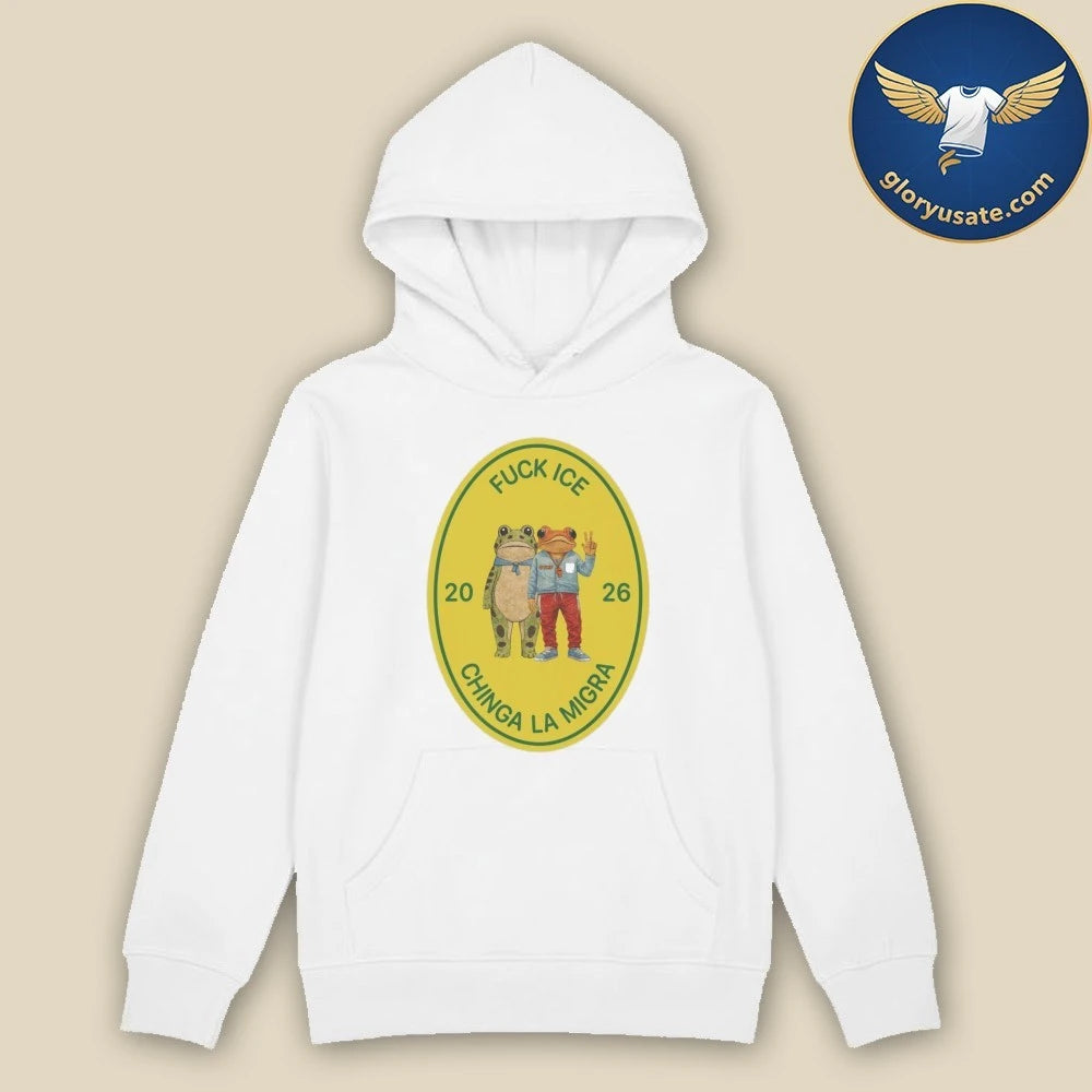 Sapo Concho Amigos Fuck Ice Sticker Boxy Shirt