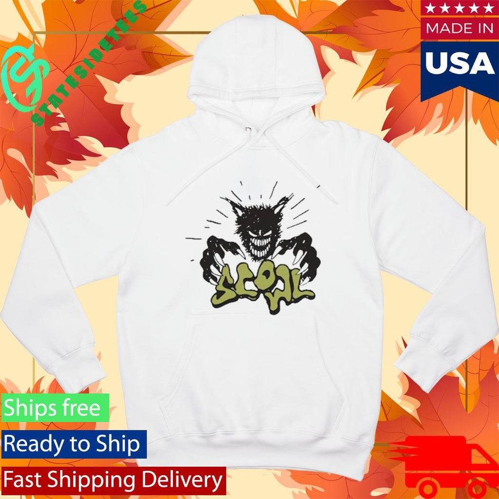Scowl Cartoon Wolf T-Shirt