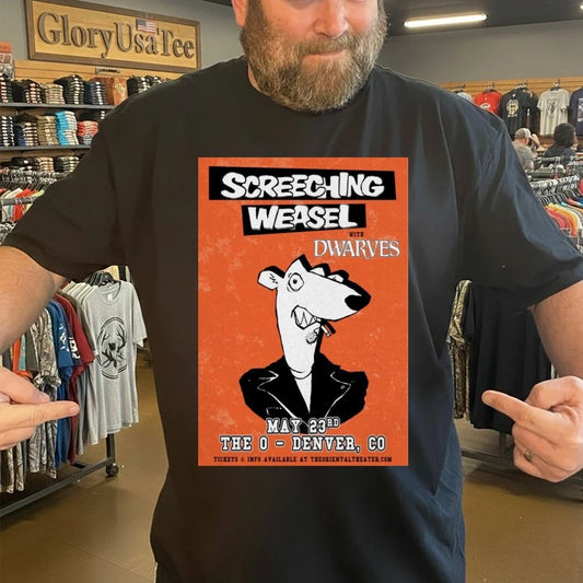 Screeching Weasel Denver, CO May 23 2026 The O Tour Poster Shirt