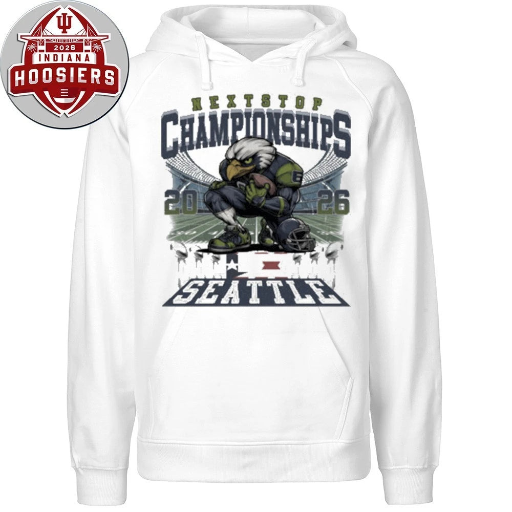 Seahawks Next Stop Championships Football Mascot T-Shirt