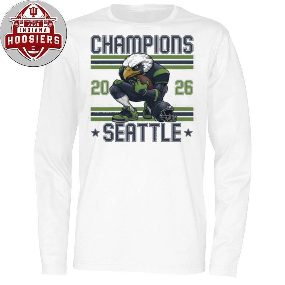 Seattle Football Champions 2026 Family Matching Game Day Mascot T-Shirt