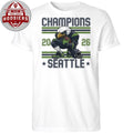 Seattle Football Champions 2026 Family Matching Game Day Mascot T-Shirt