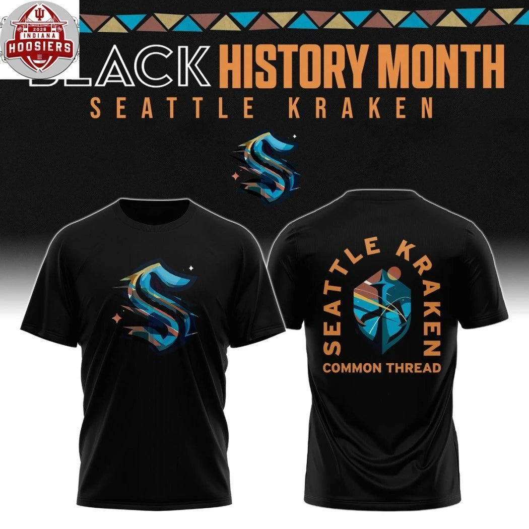 Seattle Kraken Black History Month Heritage Two Sided T-Shirt
