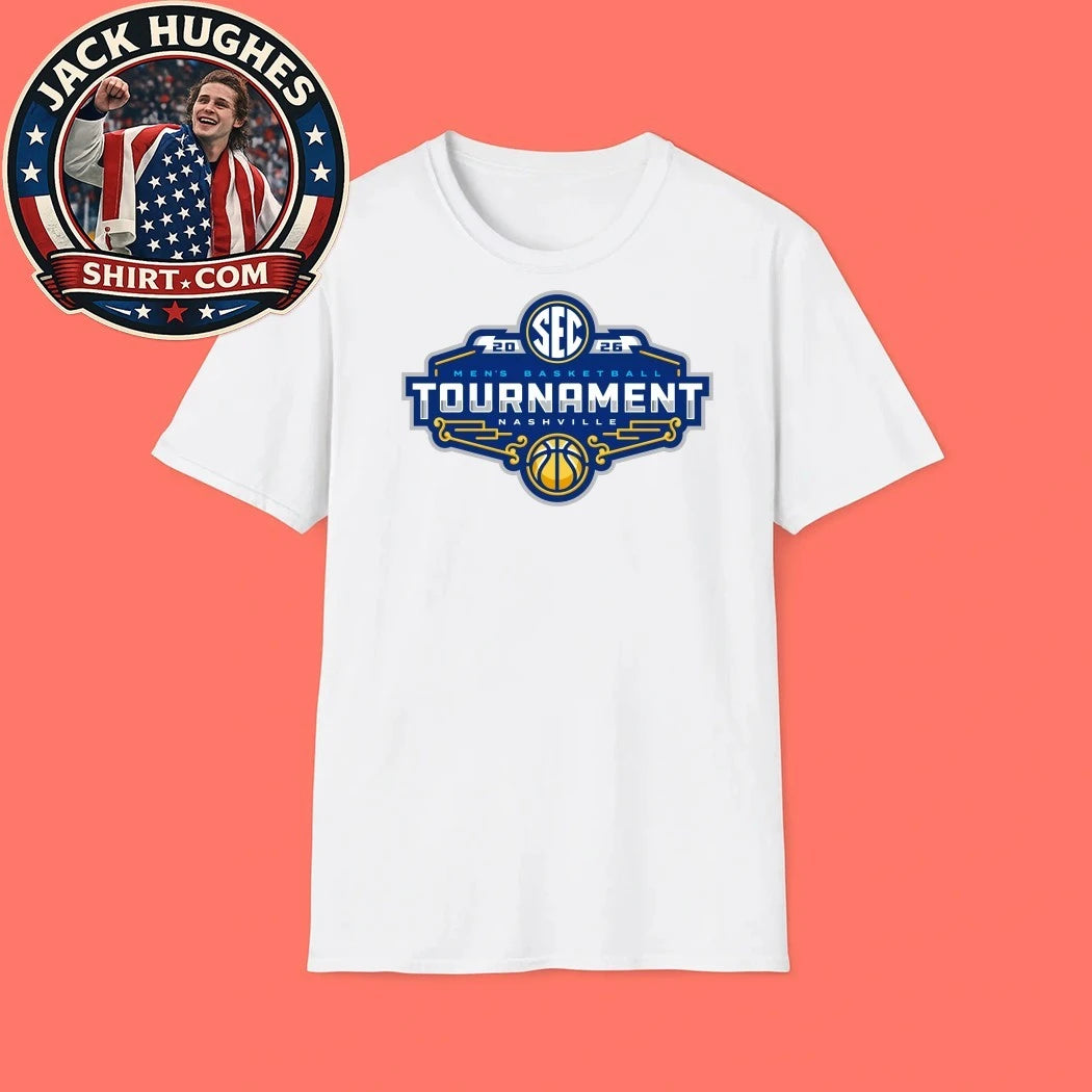 Sec 2026 Men’s Basketball Tournament Nashville Logo T-Shirt