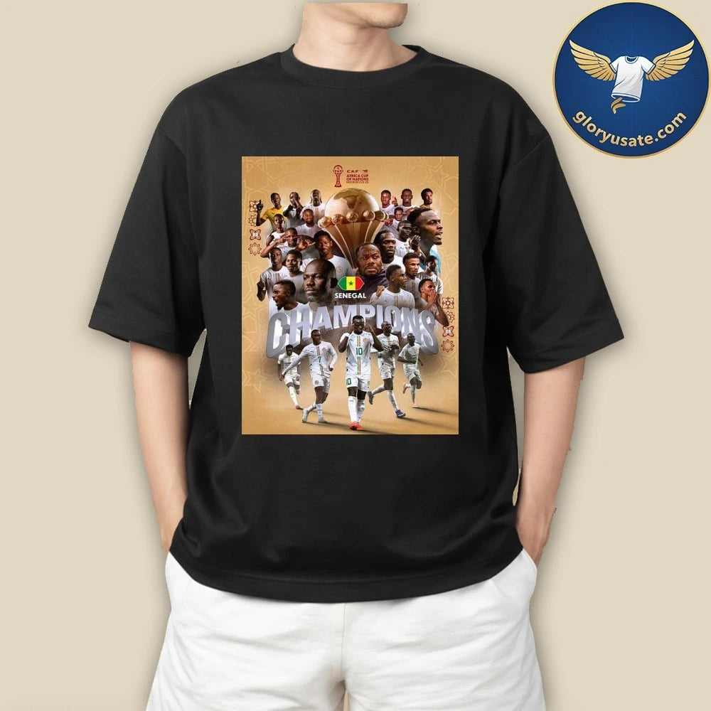 Senegal FC The Teranga Lions Of Senegal Were Crowned The Kings Of Africa 2025 Poster Shirt