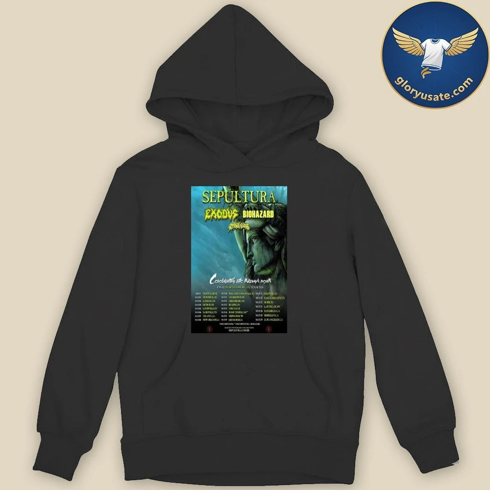 Sepultura Final North America Tour 2026 Poster Shirt