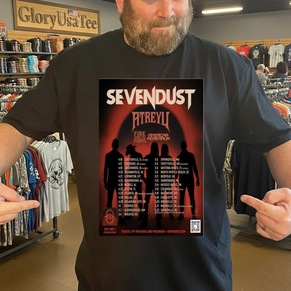 Sevendust Fall Tour 2026 Poster Shirt