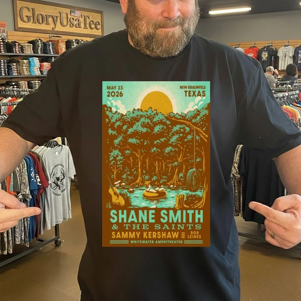 Shane Smith &amp; The Saints May 23 2026 Whitewater Amphitheater New Braunfels, TX Poster Shirt