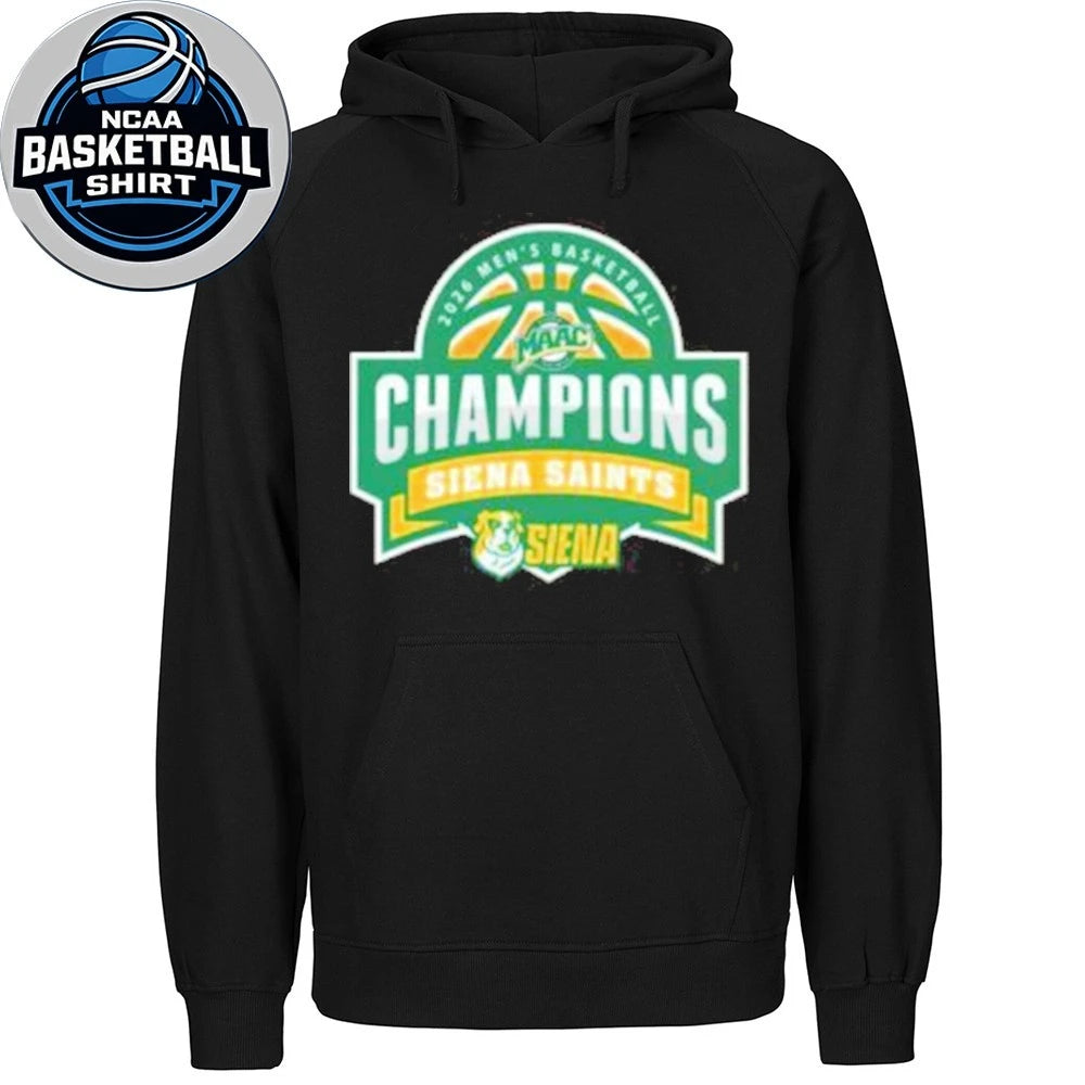 Siena Saints 2026 MAAC Hoops Mens Basketball Tournament Champions Logo Shirt