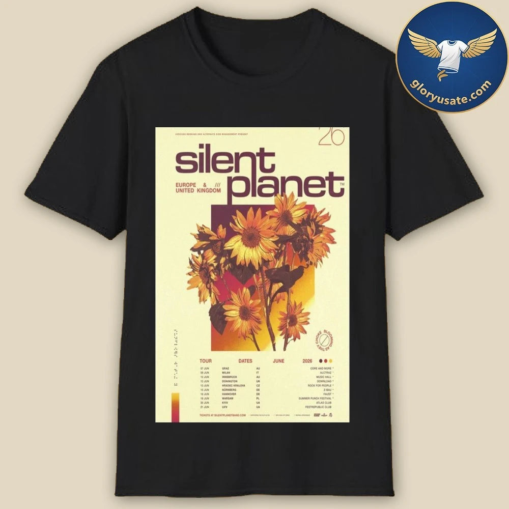 Silent Planet EU &amp; UK June 2026 Poster Shirt