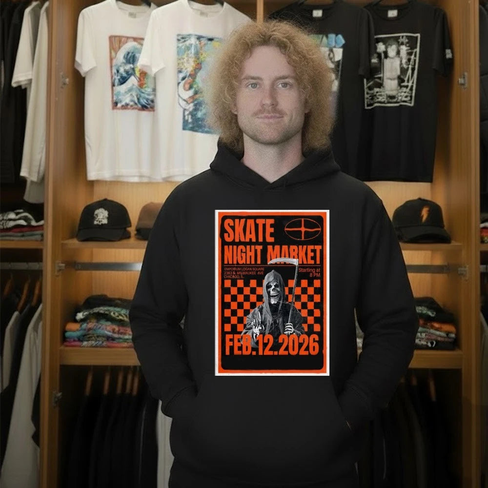 Skate Night Market Poster Feb 12 2026 Poster Shirt