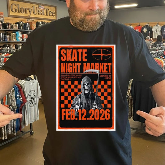 Skate Night Market Poster Feb 12 2026 Poster Shirt