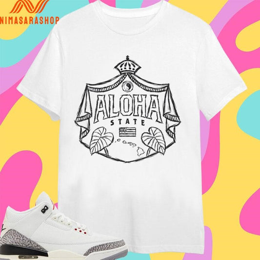 Sketch Aloha State Kalo Shield Shirts