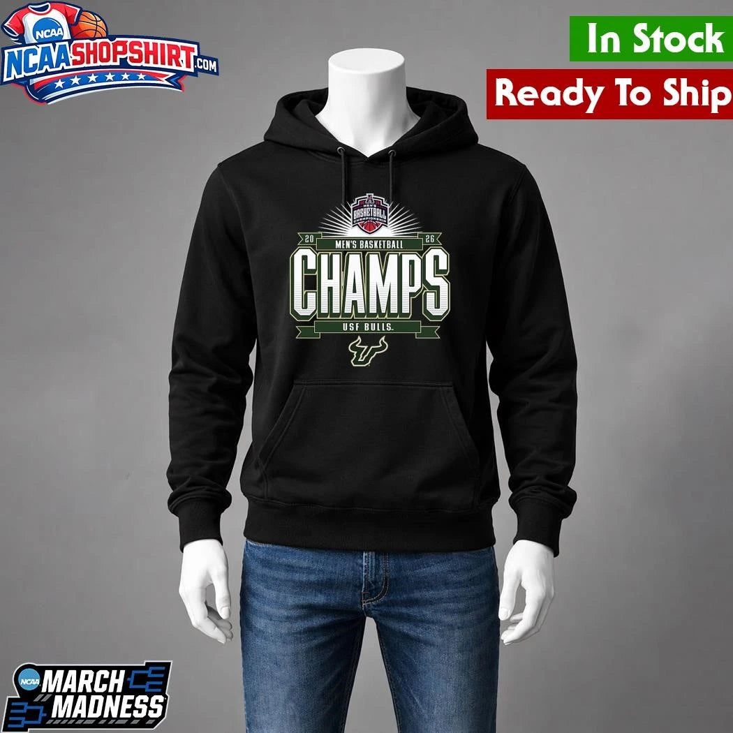 South Florida Bulls 2026 American Conference Men’s Basketball Tournament Champions Shirt