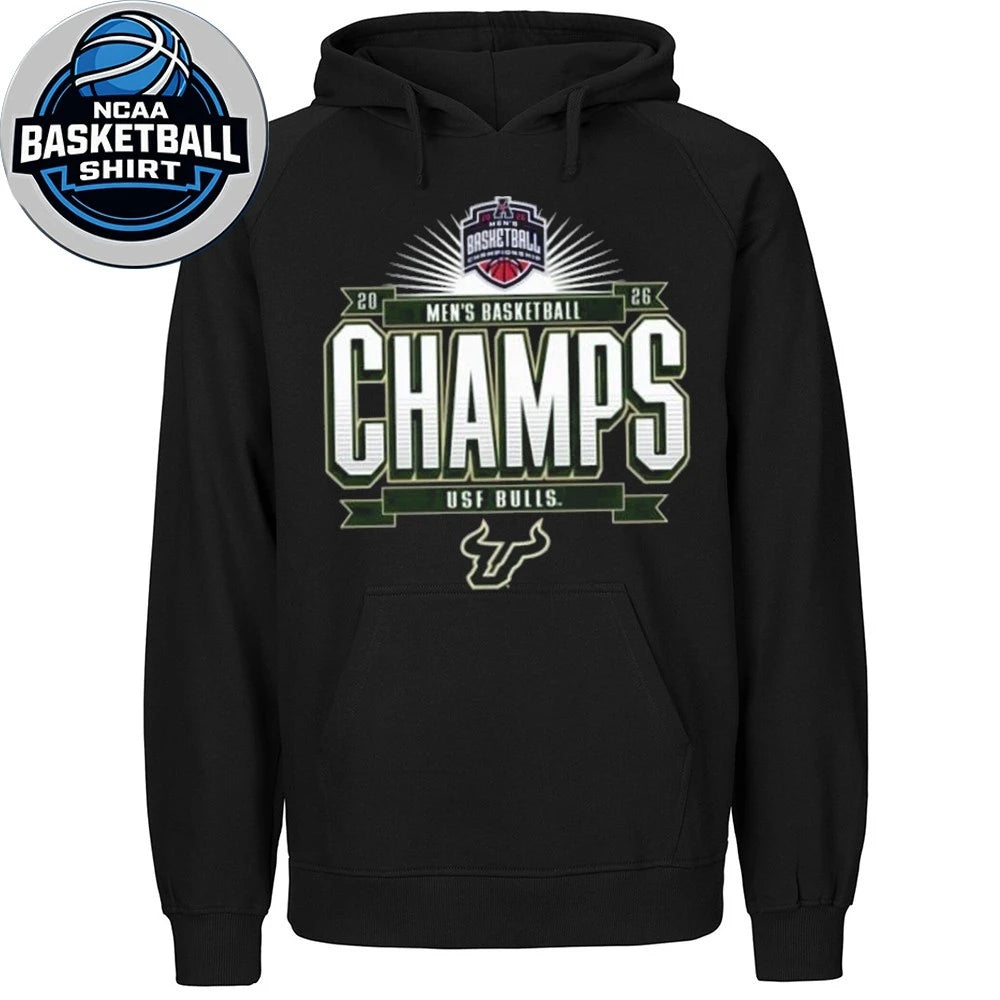 South Florida Bulls 2026 American Conference Men’s Basketball Tournament Champions Logo T-Shirt