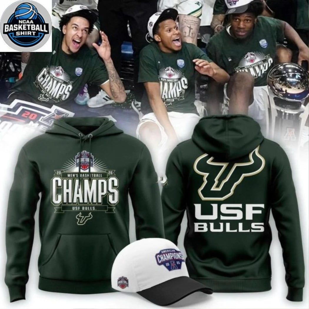 South Florida Bulls 2026 American Conference Men’s Basketball Tournament Champions T-Shirt