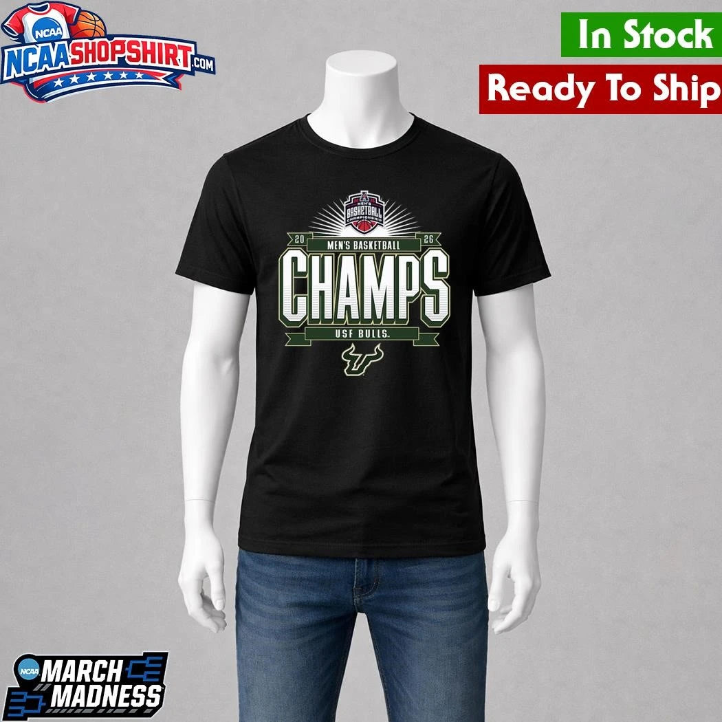 South Florida Bulls 2026 American Conference Men’s Basketball Tournament Champions Shirt
