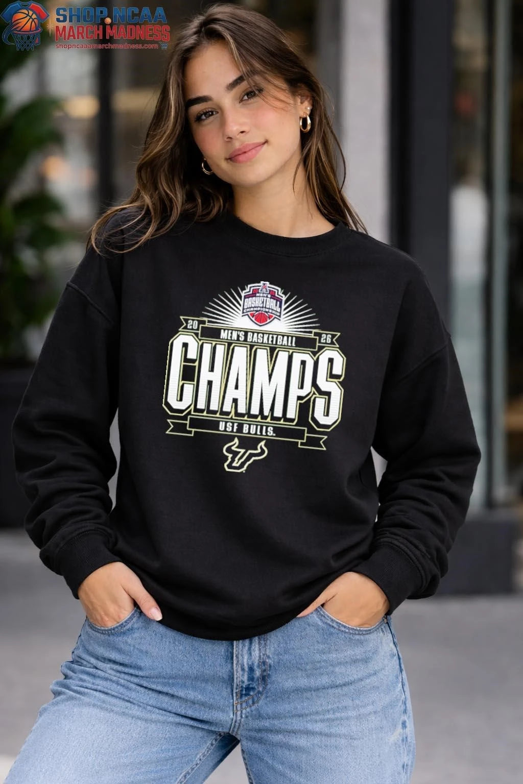 South Florida Bulls 2026 American Conference Men’s Basketball Tournament Champions T-Shirt