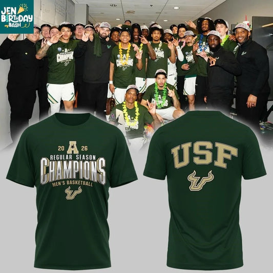 South Florida Bulls Men’s Basketball Regular Season Champions 2026 Shirt