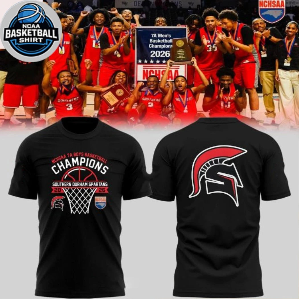 Southern Durham Spartans NCHSAA 7A Boys Champions 2026 Hoodie T-Shirt