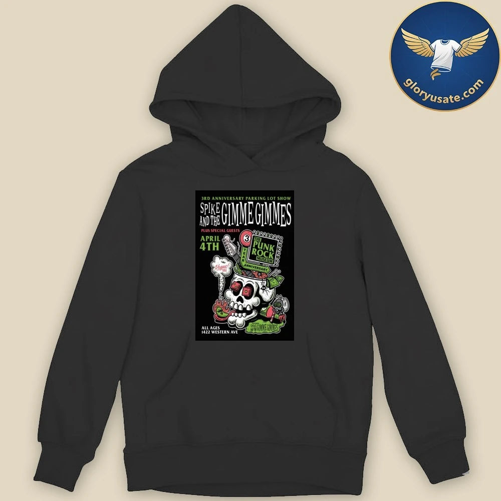Spike And The Gimme Gimmes Apr 4 2026 The Punk Rock Museum Show Poster Shirt
