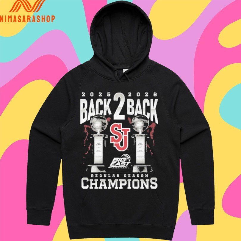 St John’s Big East Back-to-Back Regular Season Champions 2025-2026 Shirts