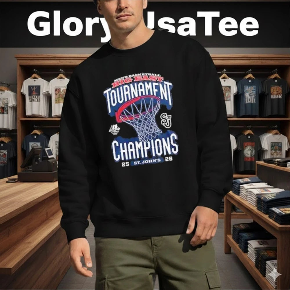 St John’s Red Storm University Men’s Basketball 2026 Big East Champions Shirt